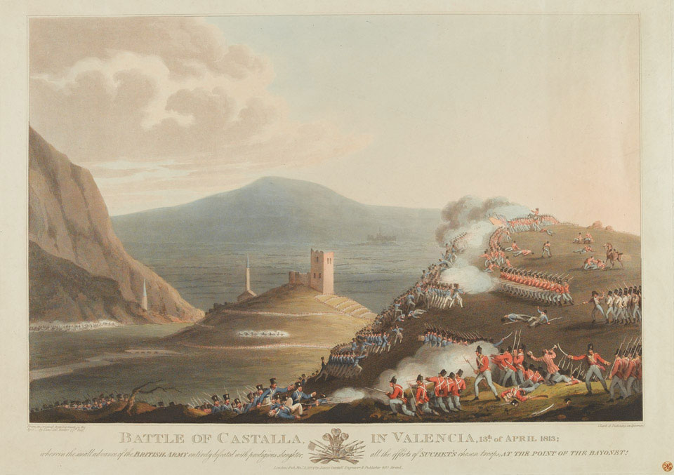 Battle of Castalla in Valencia, 13 April 1813