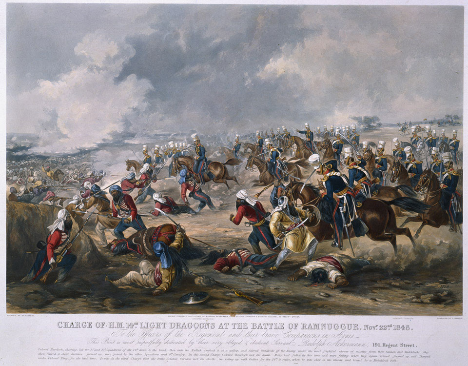Charge of the 14th Light Dragoons at the Battle of Ramnagar, 22 November 1848
