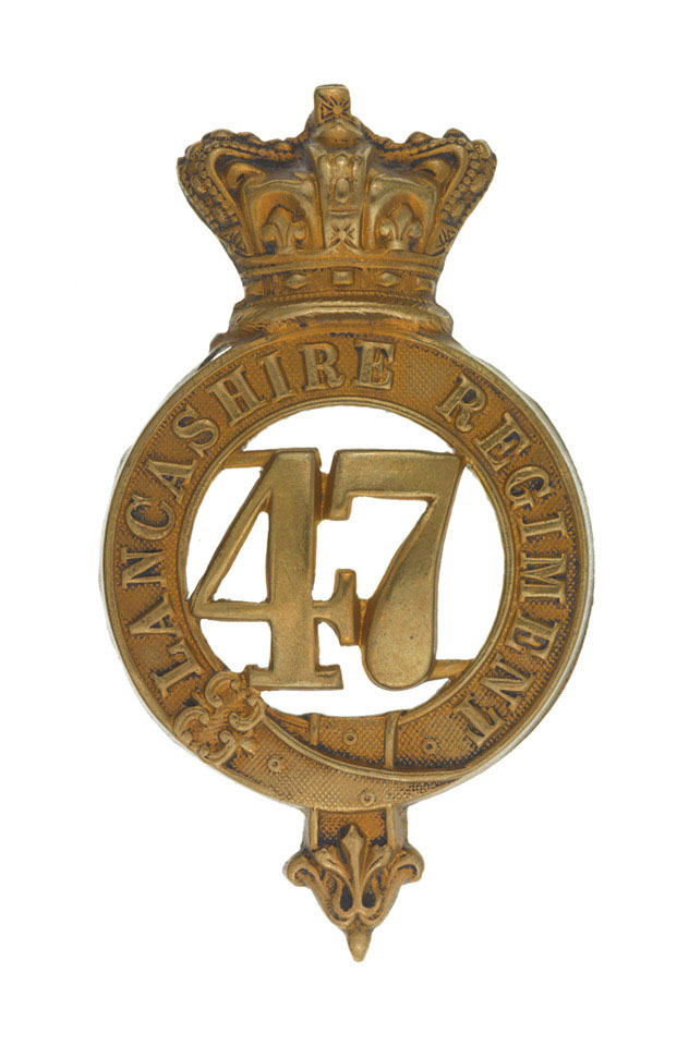 Glengarry badge, other ranks, 47th (Lancashire) Regiment of Foot, 1874-1881