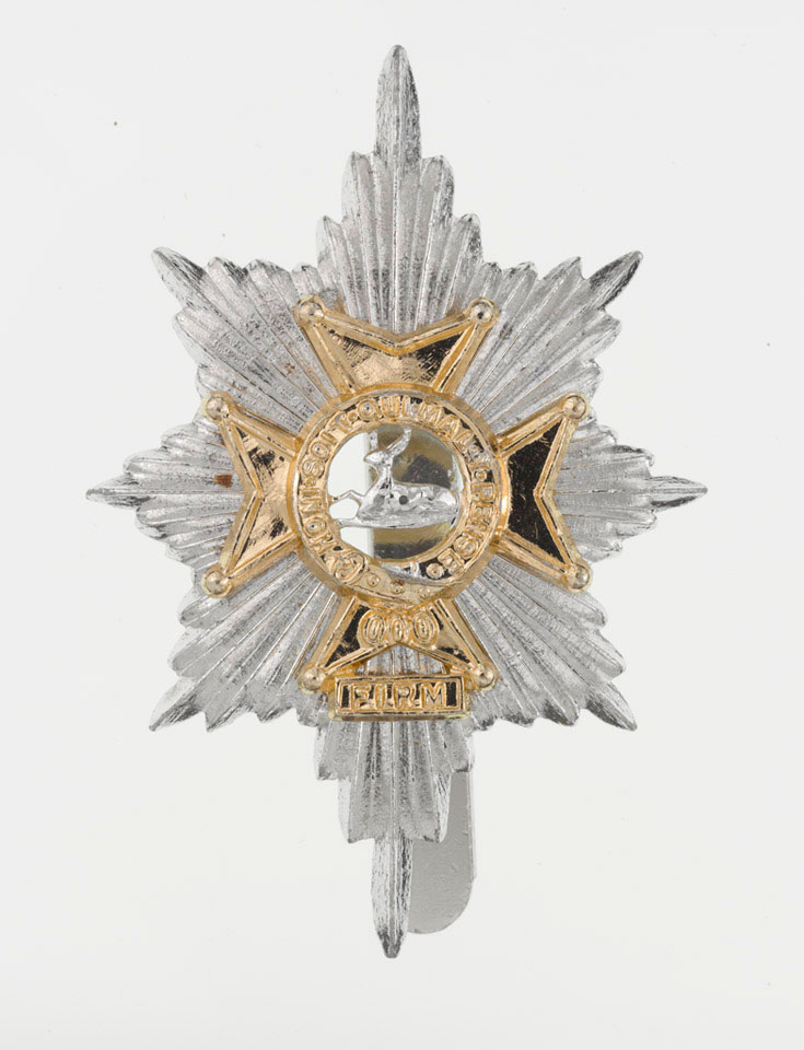 Cap badge, other ranks, Worcestershire and Sherwood Foresters Regiment (29th and 45th Foot), 1970 (c)