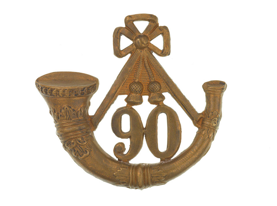 Glengarry badge, other ranks', 90th (Perthshire Volunteers) (Light Infantry) Regiment of Foot, 1874-1881