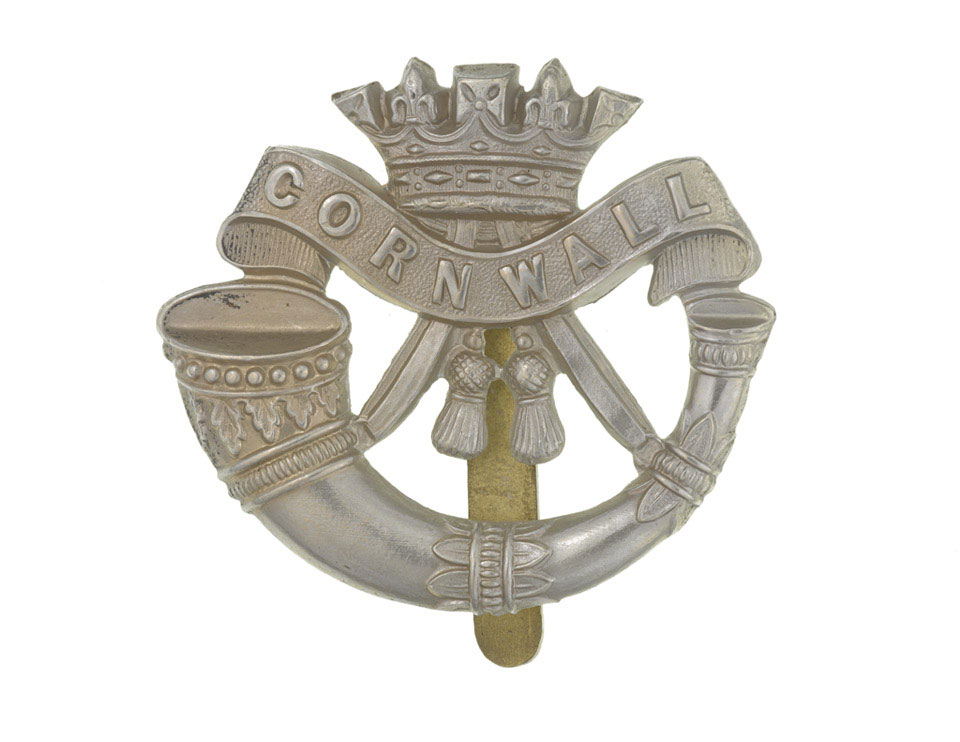 Cap badge, The Duke of Cornwall's Light Infantry, 1914 (c)