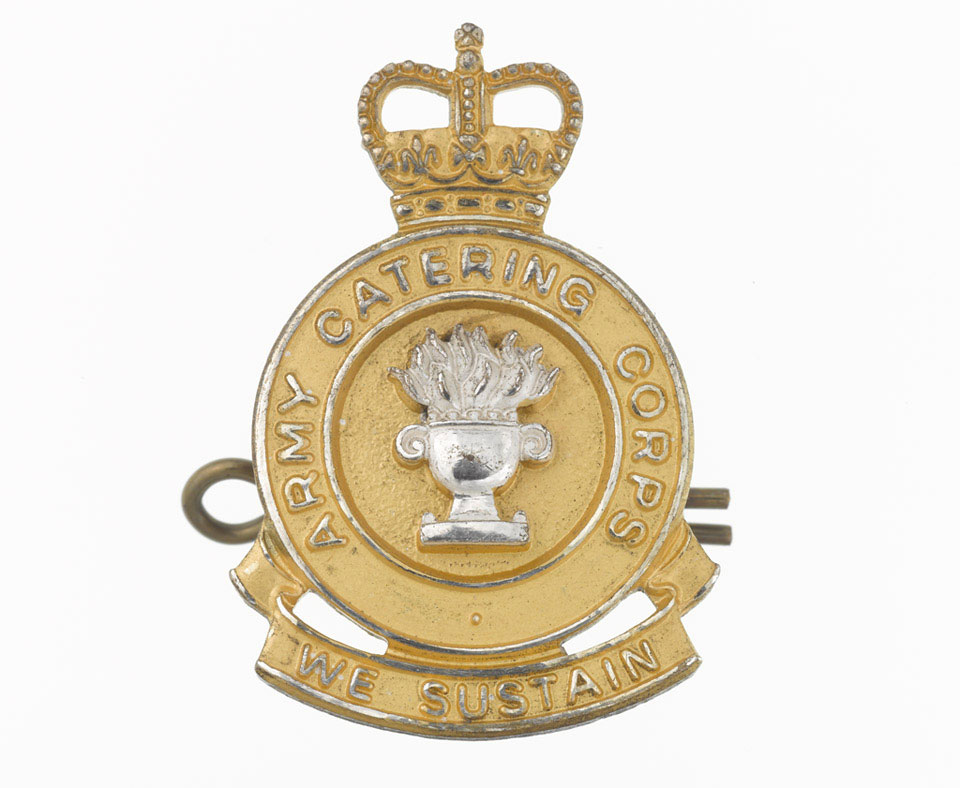Officers' cap badge, Army Catering Corps, 1990