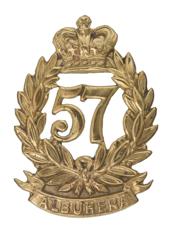 Glengarry badge, 57th (West Middlesex) Regiment of Foot, 1879 (c)
