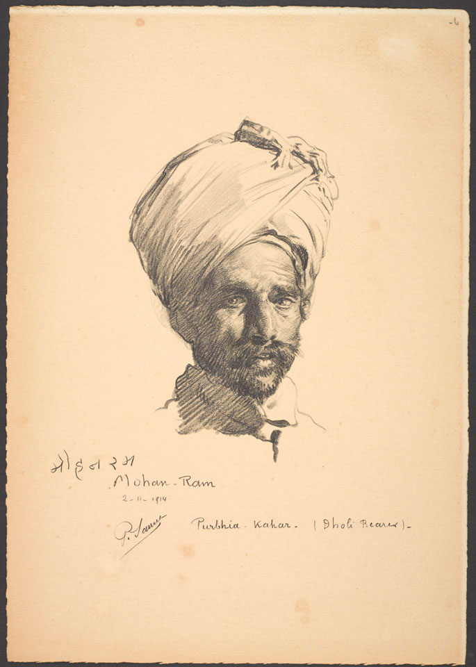 'Mohan Ram, Purbhia Kahar (Dholi Bearer)', 2 November 1914