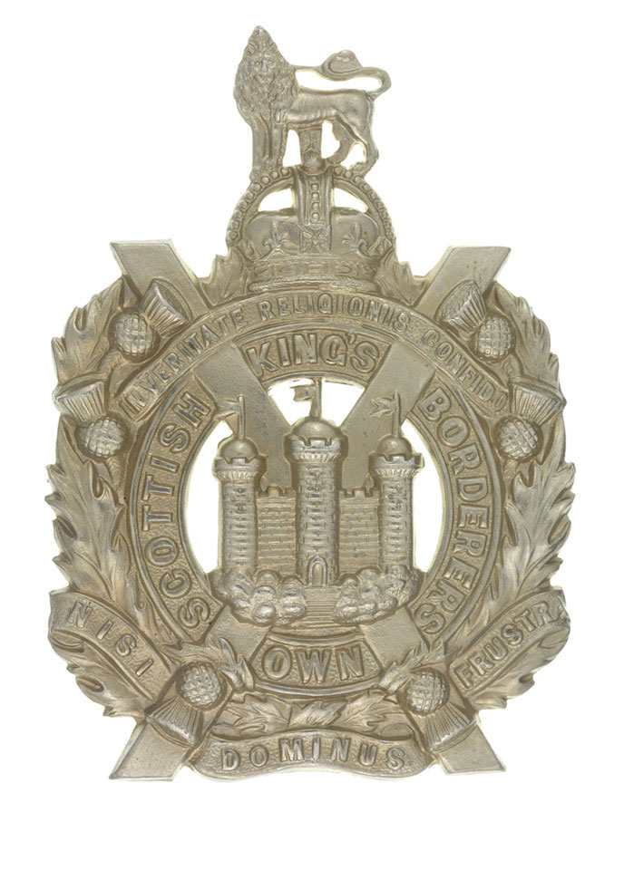 Other ranks' cap badge, The King's Own Scottish Borderers, 1930 (c)