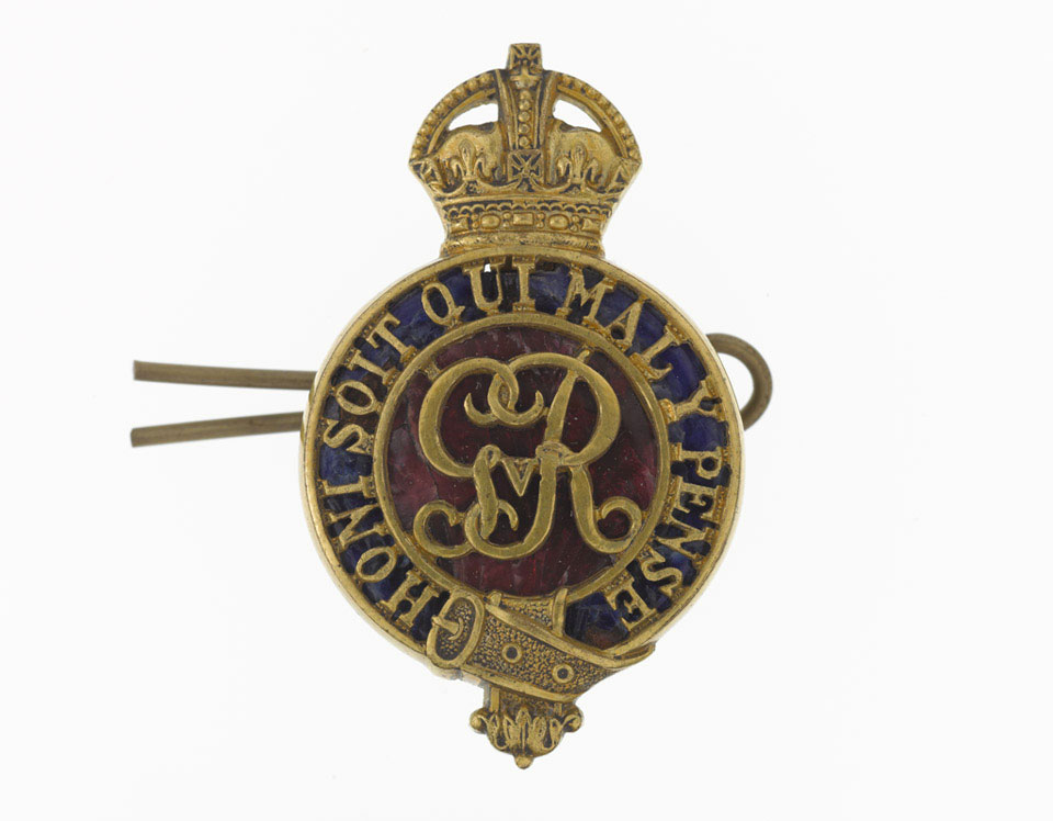 Cap badge of the Household Cavalry, 1919 (c)