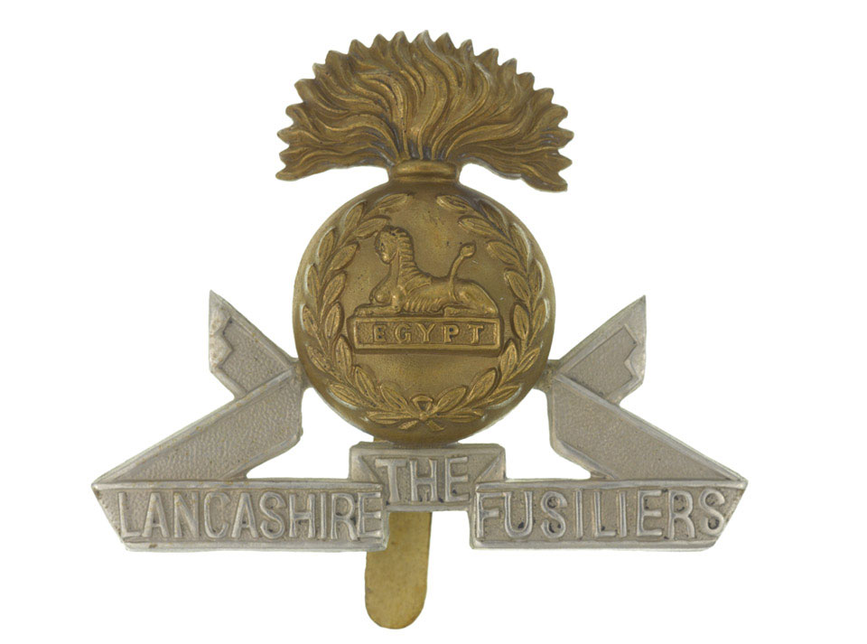 Cap badge, other ranks, The Lancashire Fusiliers, 1909 (c) | Online ...