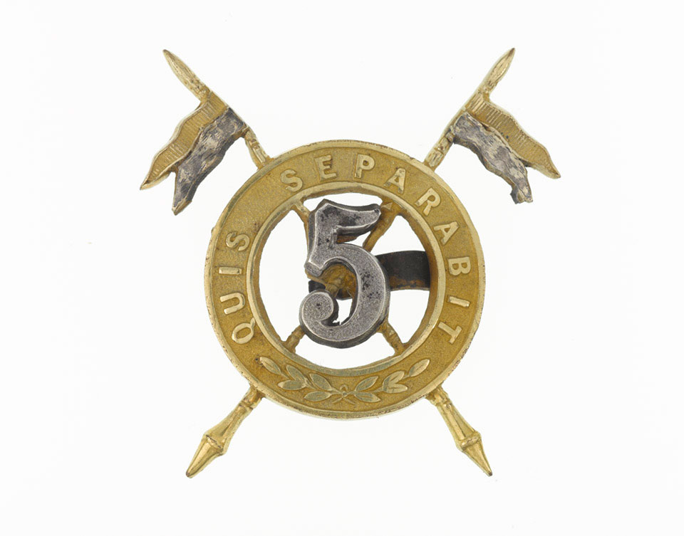 Officer's cap badge, 5th (Royal Irish) Lancers, 1903 (c)