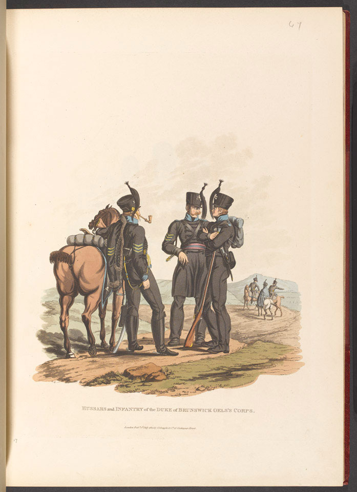 'Hussars and Infantry of the Duke of Brunswick Oels's Corps, 1812'
