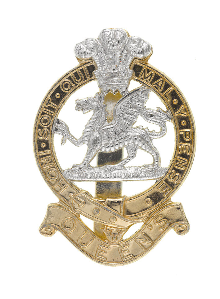 Other ranks' beret badge, The Queen's Regiment, 1973 (c)