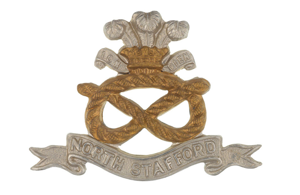 Cap badge, other ranks, Prince of Wales's (North Staffordshire Regiment), 1900 (c)