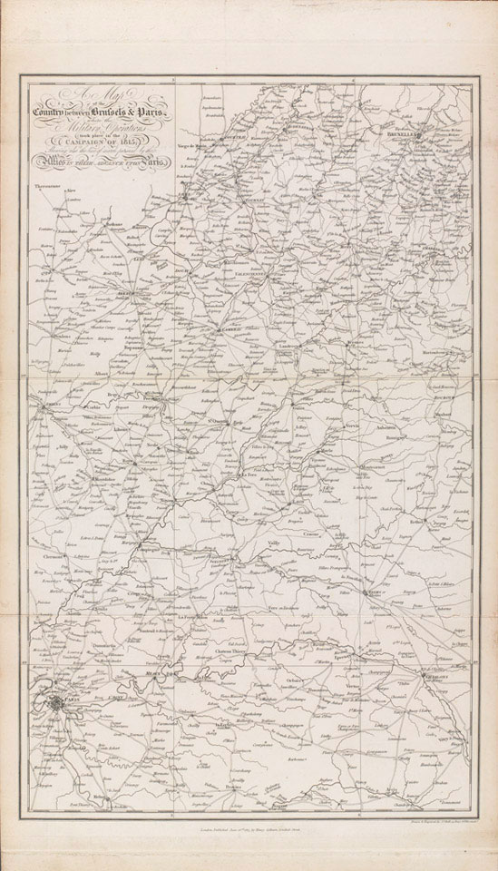'A Map of the Country between Brussels & Paris where the Military ...