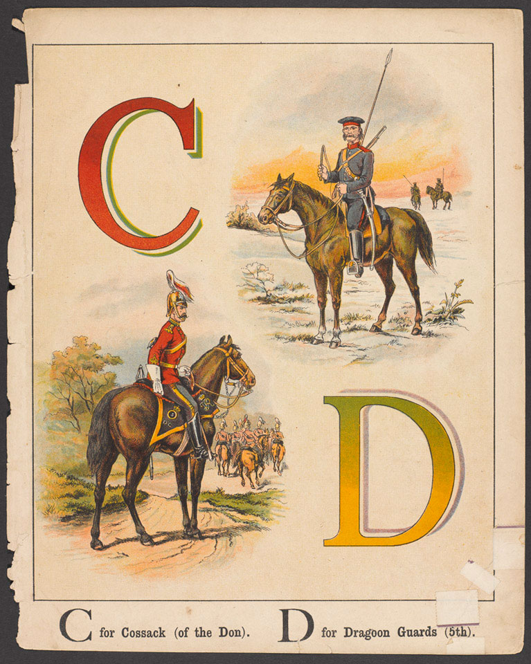 'C for Cossack (of the Don). D for Dragoon Guards (5th)', 1889
