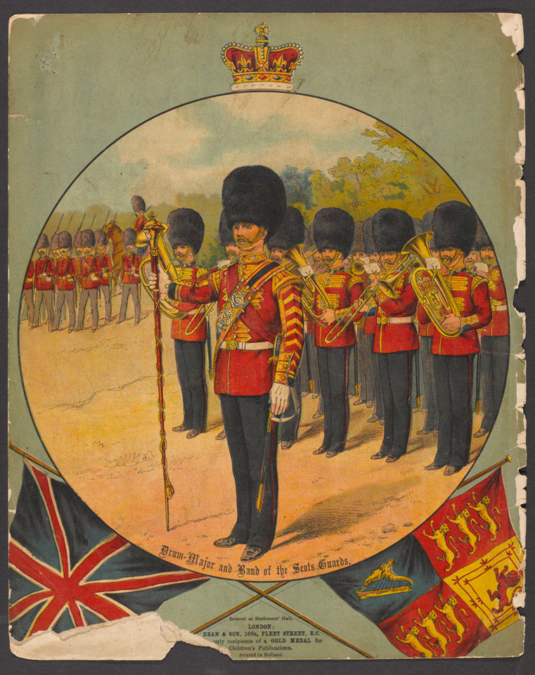 'Drum-Major and Band of the Scots Guards', 1889