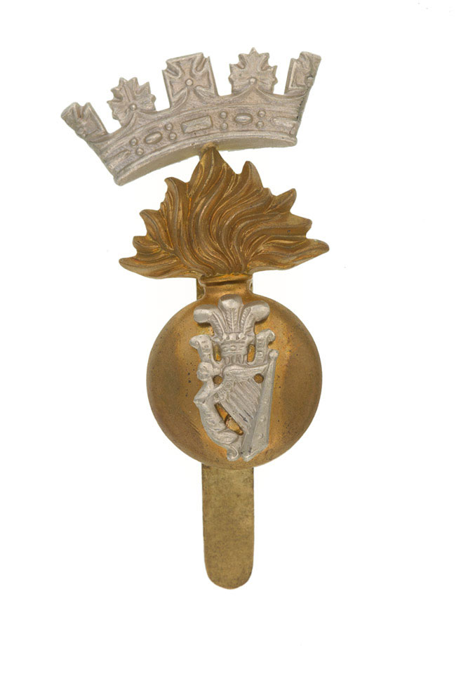 Cap badge, other ranks, Princess Victoria's (Royal Irish Fusiliers), 1914 (c)