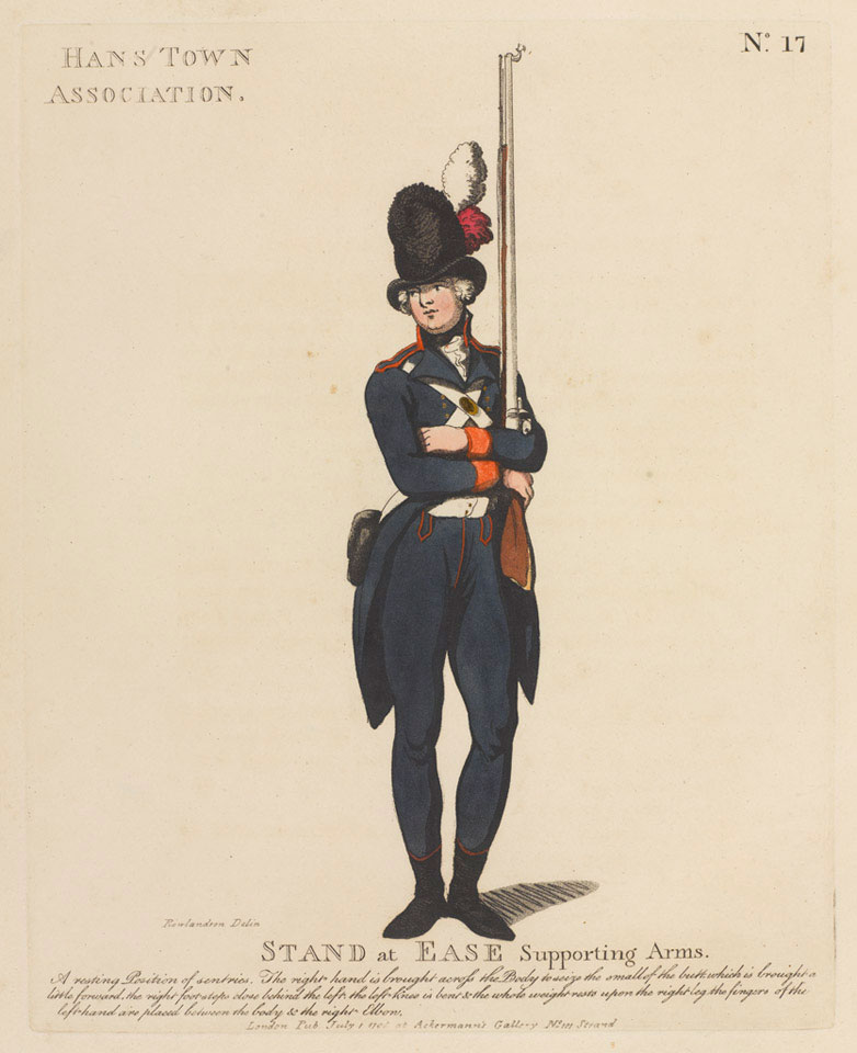 'Hans Town Association', 'Stand at Ease Supporting Arms', 1798 | Online ...