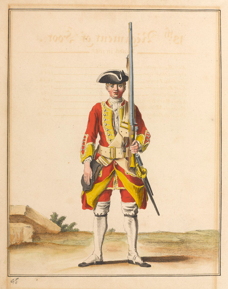 '13th Regiment of foot', 1742 (c)