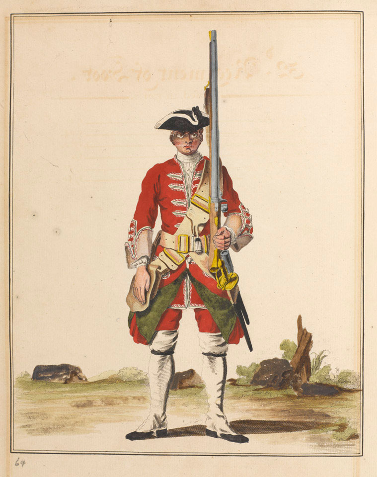 '32nd Regiment of foot', 1742 (c)
