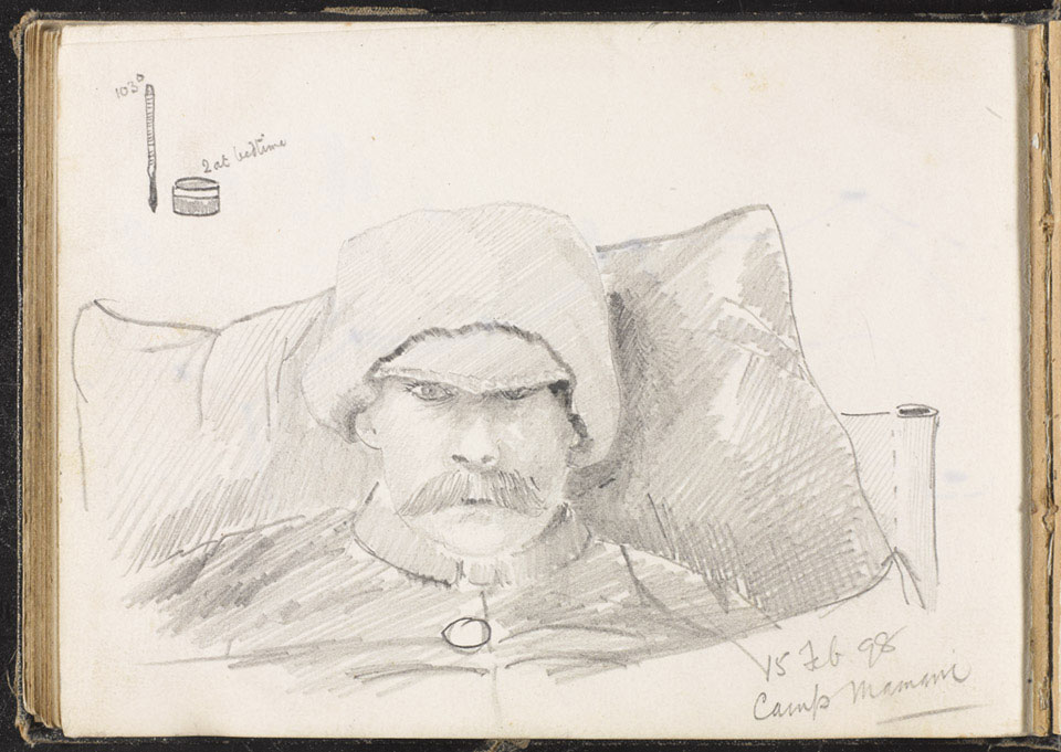 Self-portrait at Mamari Camp, 15 February 1898