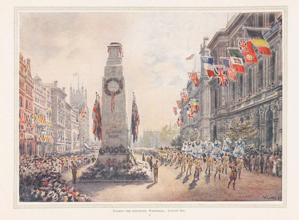 The Cenotaph In Whitehall 1919 Online Collection National Army 