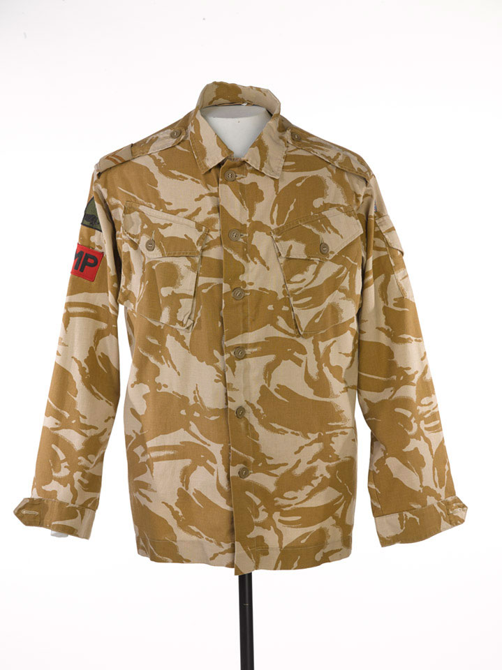 Desert disruptive pattern combat jacket worn by Corporal Mark Hardy, 2004 (c)