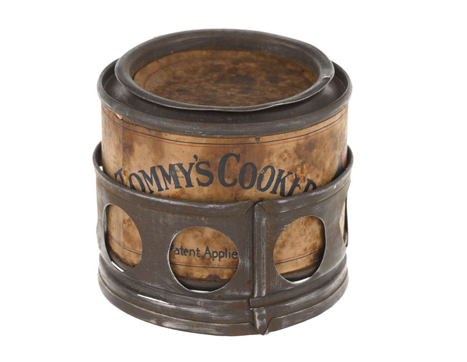 'Tommy's Cooker', portable camp cooker, 1914 (c)