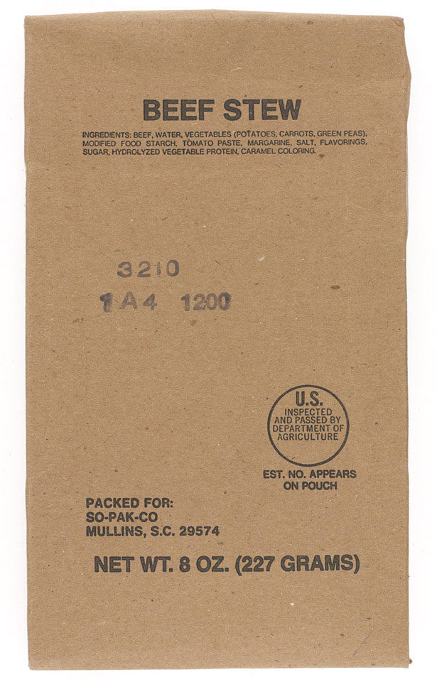 Individual ready-to-eat ration pack, Menu No. 7, 1993 (c)