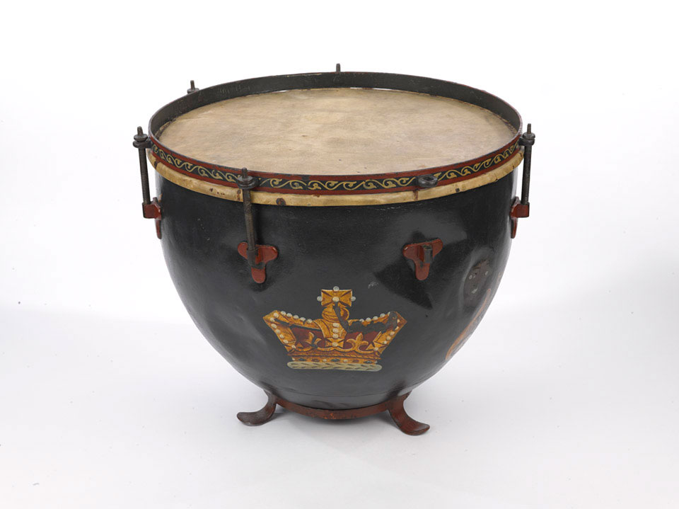 Kettledrum, 1st Royal Lancashire Militia, 1810 (c) Online Collection