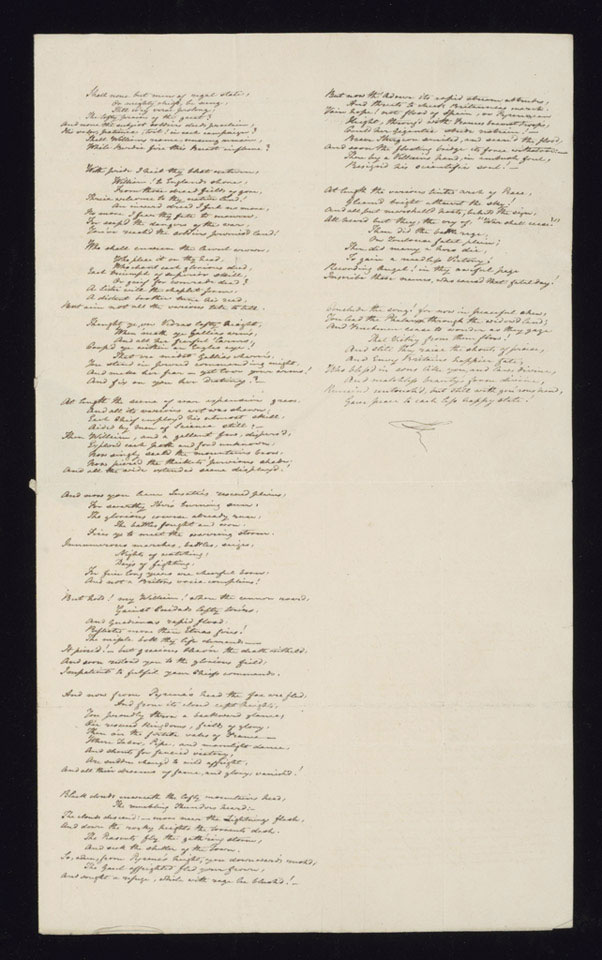 Manuscript poem, 27 July 1814