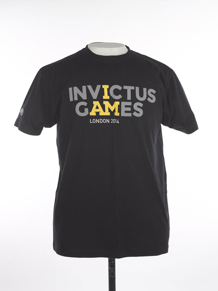 Promotional t-shirt advertising the inaugural Invictus Games, 2014