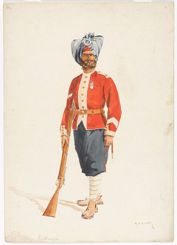 '45th Sikhs Rattray's', 1890 | Online Collection | National Army Museum ...