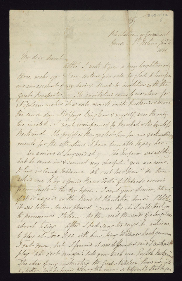 Letter from Mrs Catherine Younghusband to her aunt, 4 January 1816