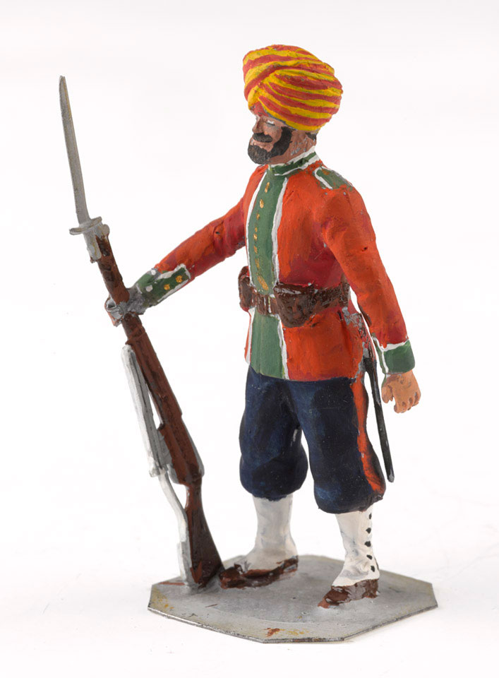 KING & COUNTRY SONS OF EMPIRE SOE018G LUDHIANA SIKHS REGT BAGPIPER MIB 