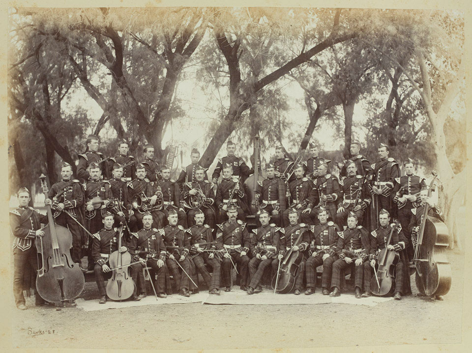 The King's Own Scottish Borderers' string band, 1893