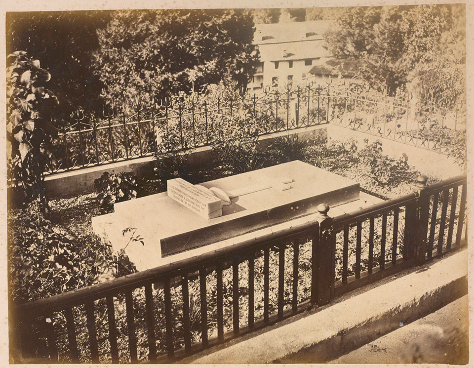 The grave of Mary Davis, Naini Tal hill station, India, 1870 (c