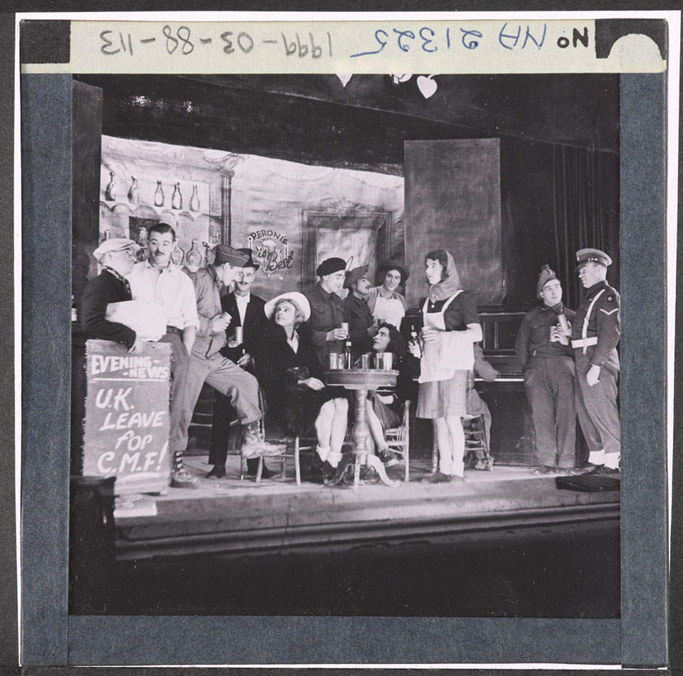 Amateur dramatics in Italy, January, 1945 Online Collect hq pic