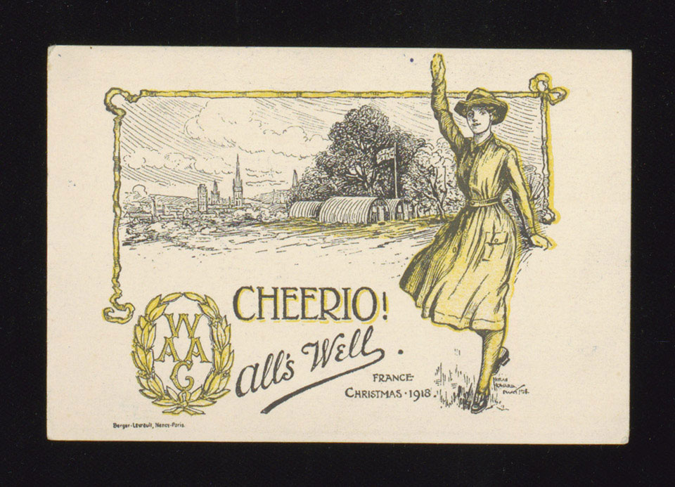 Women's Army Auxiliary Corps Christmas card 1918