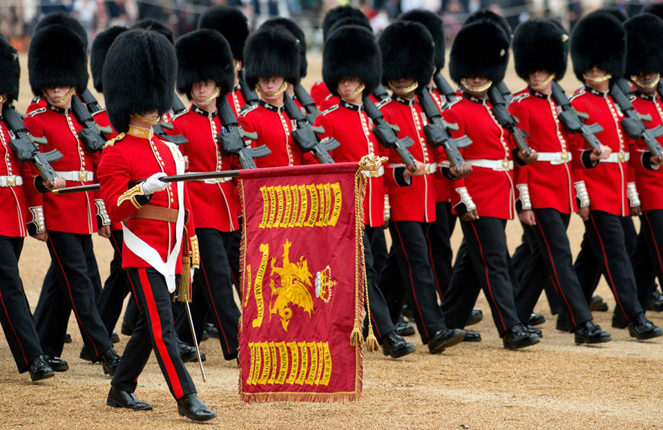 The Colours of the Welsh Guards being presented to HM The Queen, 13 June 2015