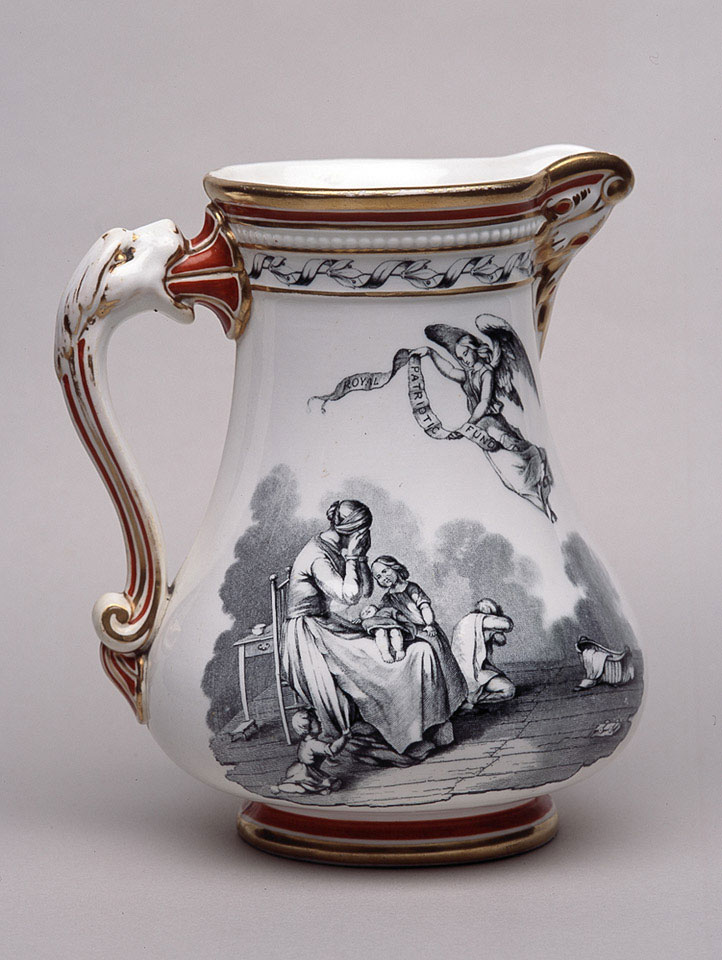 Royal Patriotic Fund jug, 1855