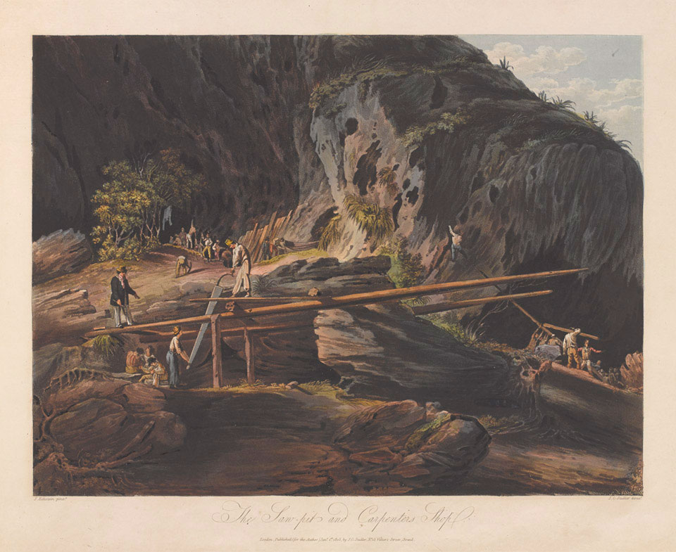 'The Sawpit and Carpenters Shop', 1803 Online Collection National