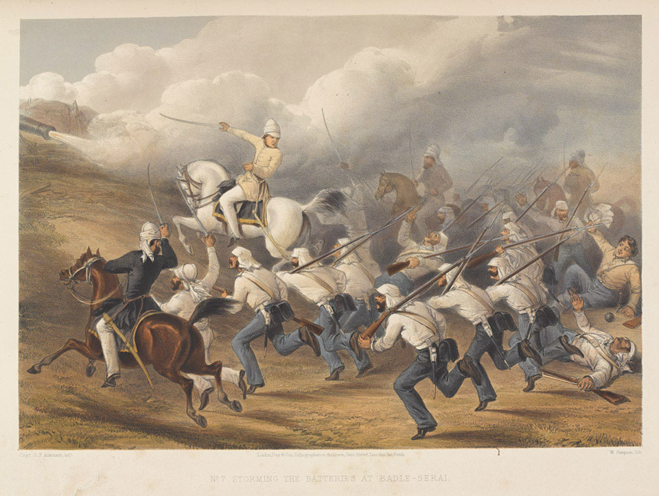 'Storming the Batteries at Badle-Serai', 1857