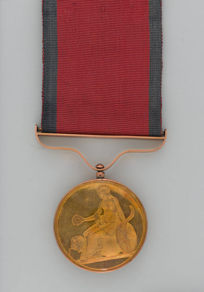 Army Gold Medal for Guadeloupe 1810, Major Francis Frye Browne, 6th West India Regiment
