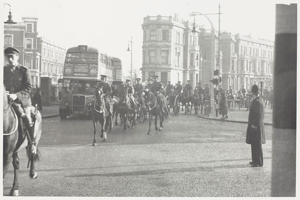 The King's Troop, Royal Horse Artillery, London, 1960 (c)