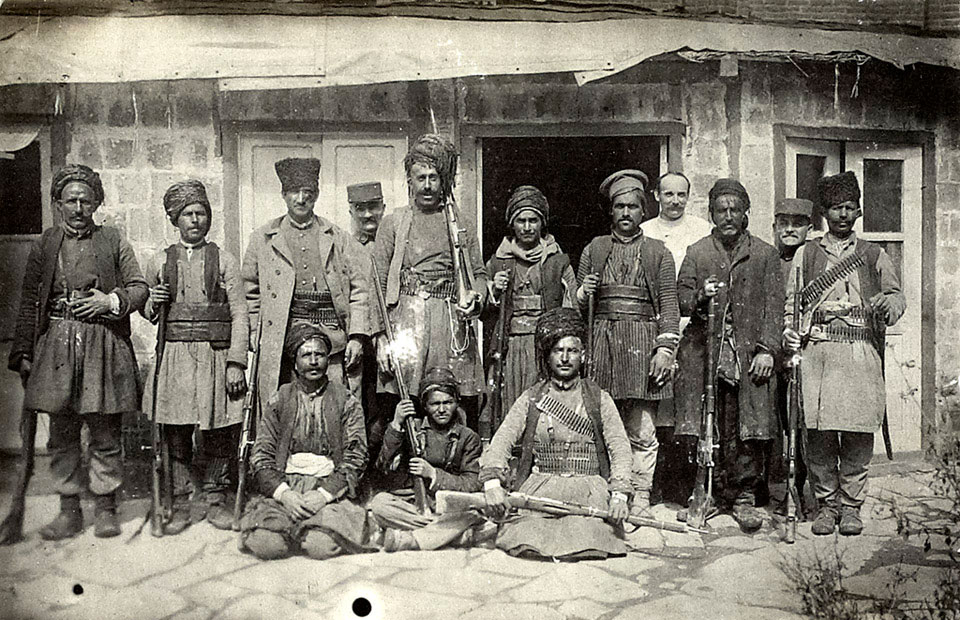 'Kurds who fought on the side of the Assyrians at Urumia', 1918