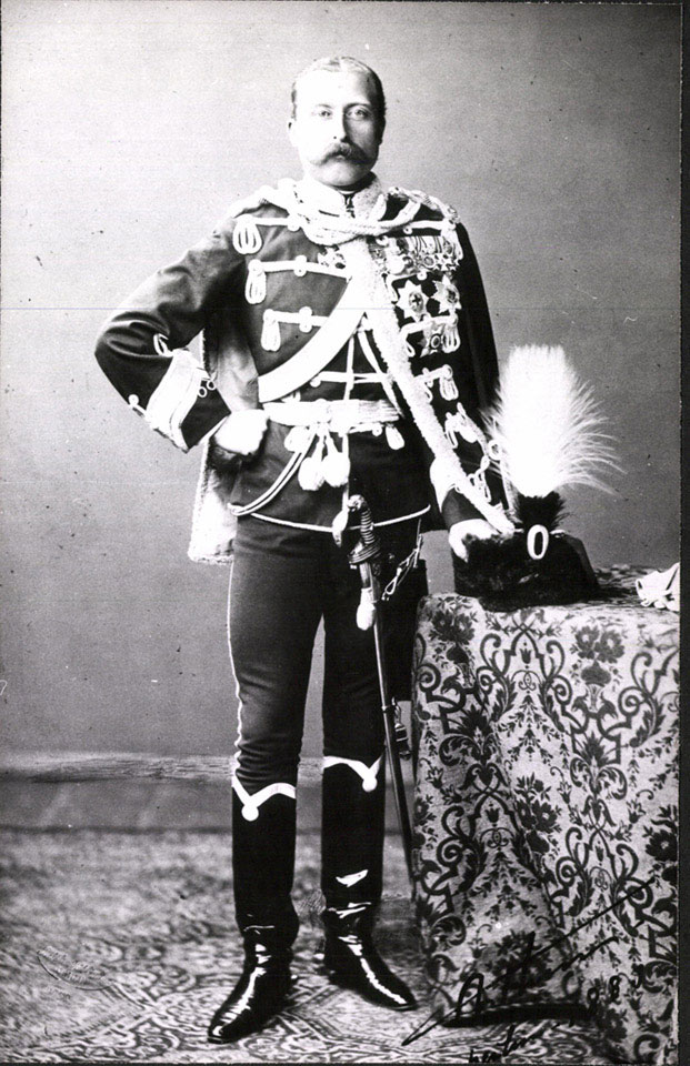 HRH The Duke of Connaught in the uniform of the 3rd Zieten Hussars, Berlin, 1883