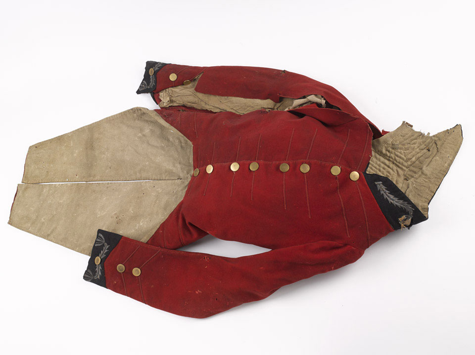 Coatee belonging to Lieutenant-Colonel Sir Thomas Noel Harris KH, 1815 (c)