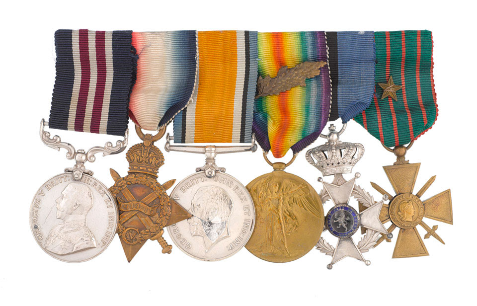 Medals awarded to Muriel Thompson, First Aid Nursing Yeomanry, 1915-1918
