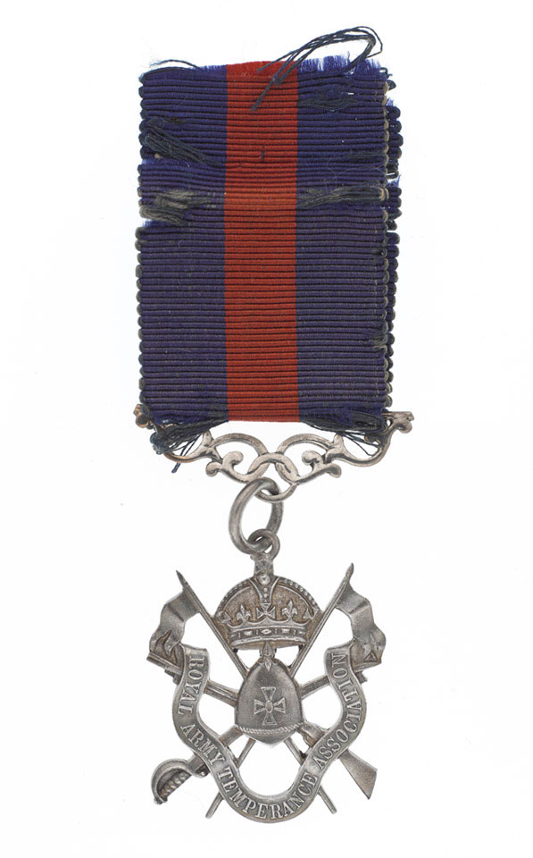 Royal Army Temperance Association Medal, ten years of abstinence, awarded to Colour Sergeant J H Smith, Royal Munster Fusiliers, 1905 (c)