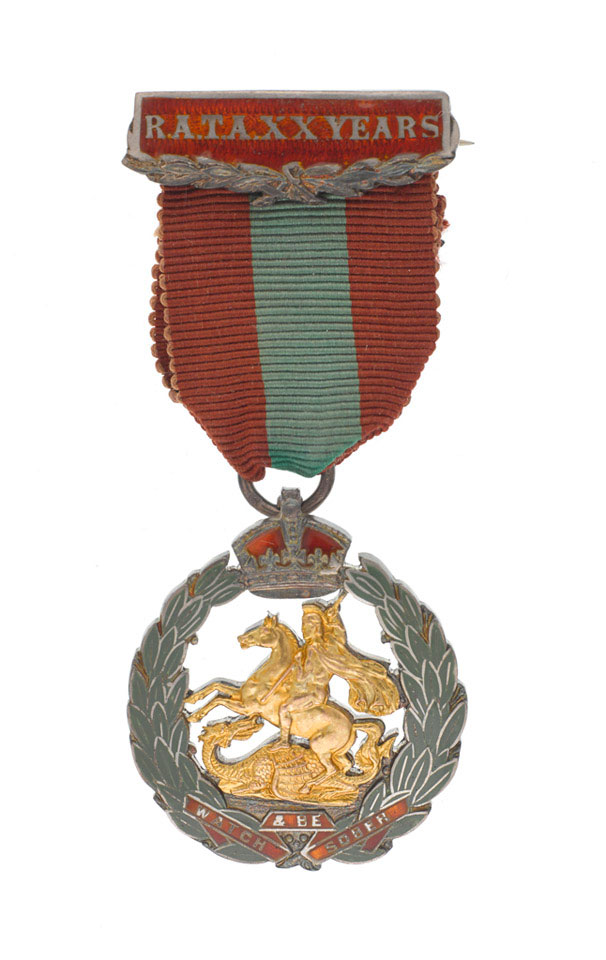 Royal Army Temperance Association Medal, twenty years of abstinence, Colour Sergeant J H Smith, Royal Munster Fusiliers, 1915 (c)